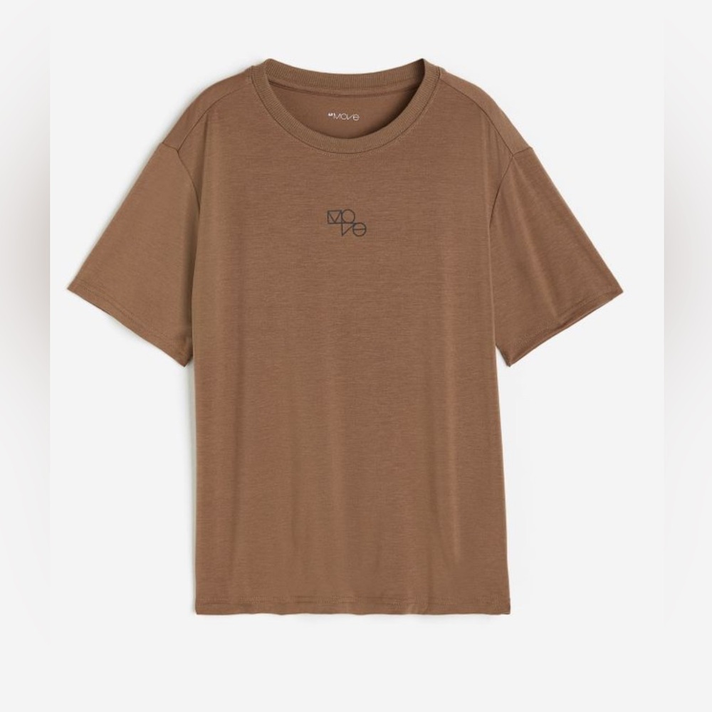 Sz US 20 H&M move men sport t-shirt in dryMove brown melange Zlatan